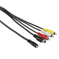 Hama Connecting Cable AV Plug, 10-pin. - 3 RCA (phono) + S-Video, 1.5 m (00074213)